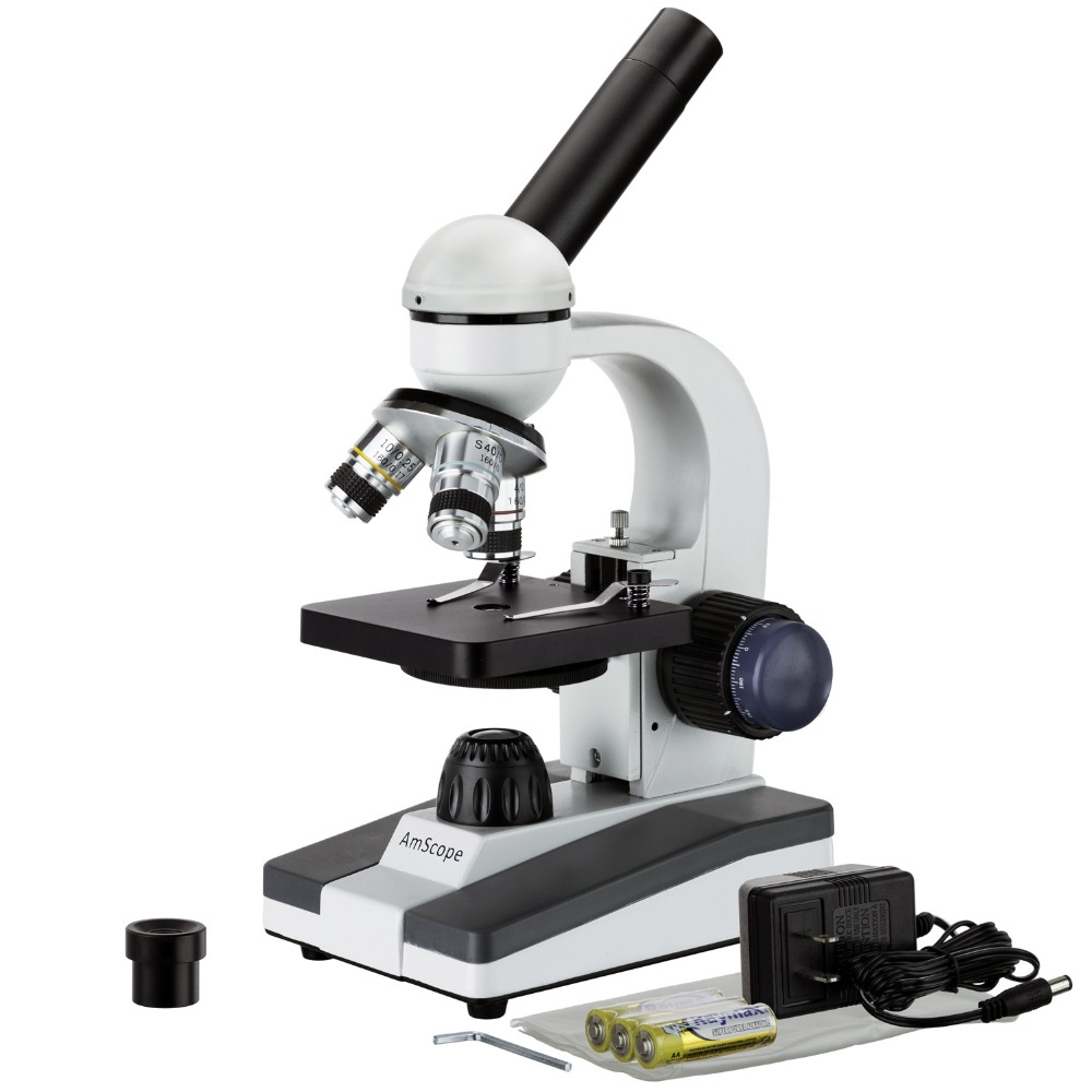 Microscope Compound 40X - AmScope M150 Series Portable LED Monocular