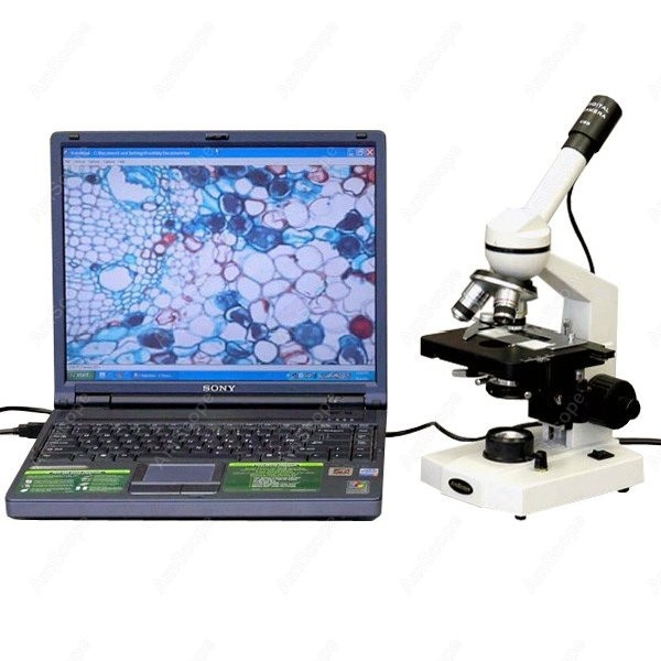 Microscope Compound 40X - AmScope M600 Series Student Monocular Compound