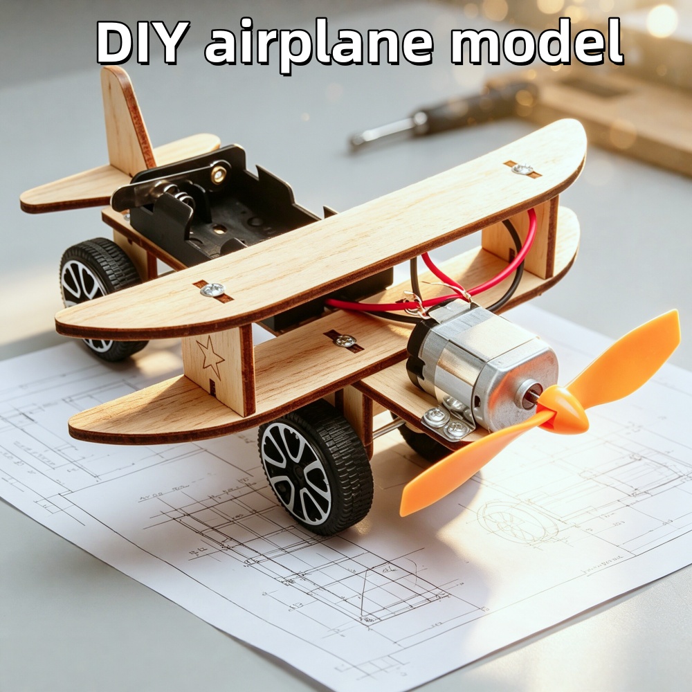 Hobby Is Science - DIY Assembled Electric Glider Wooden Plane