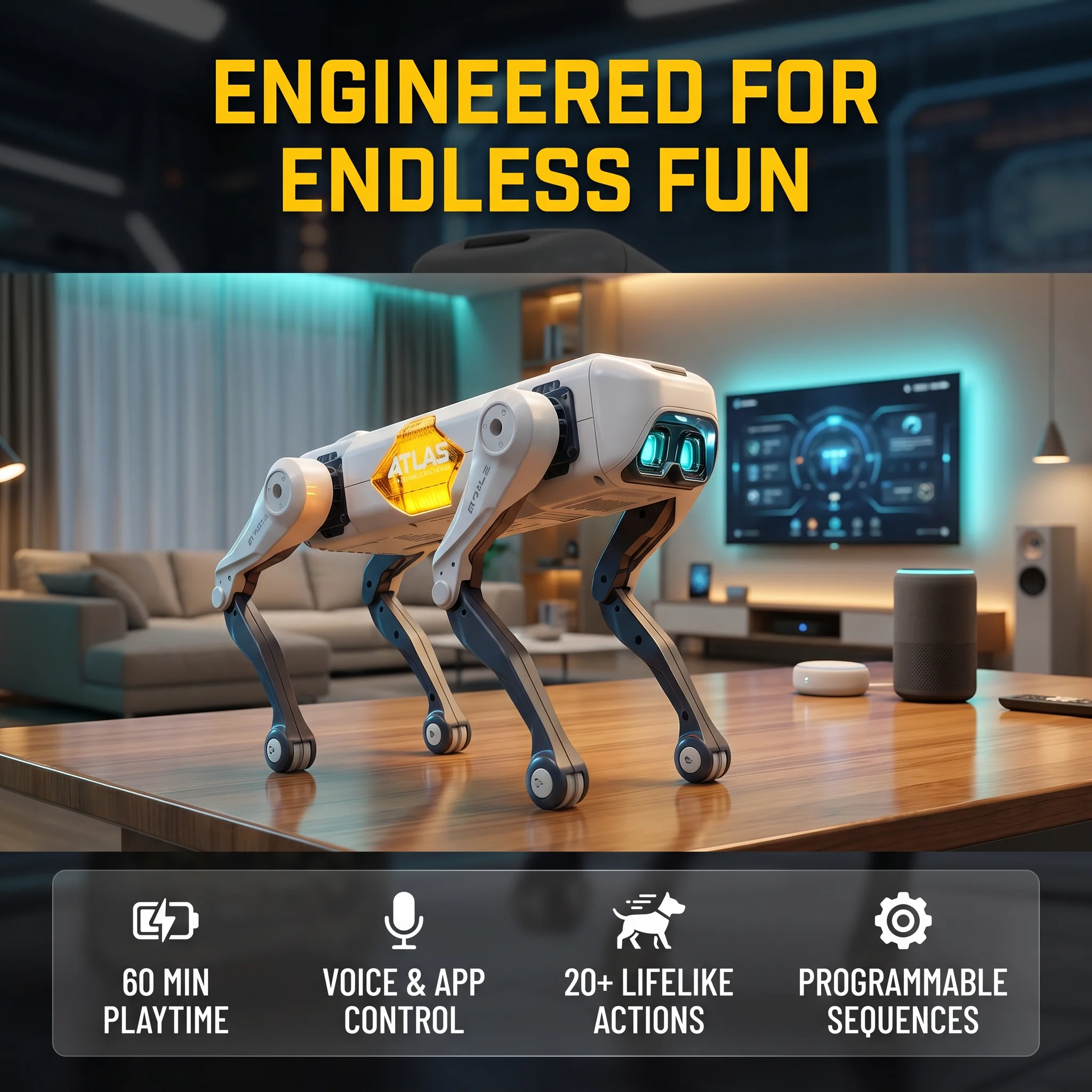 Science Robotics - AI Smart Robot Dog, Voice &