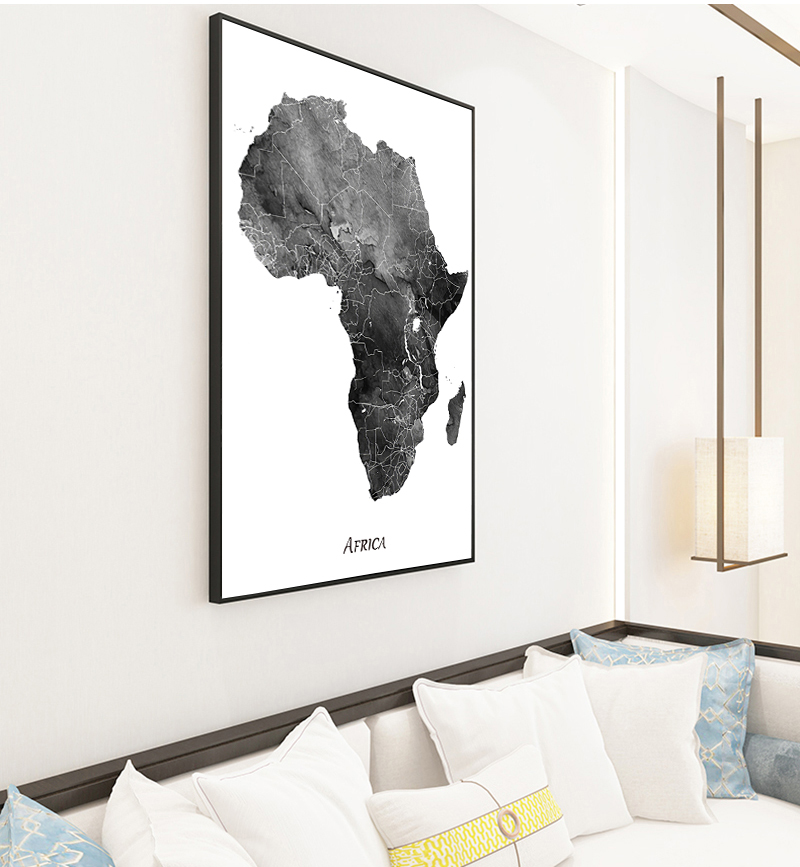 Châu Phi Bản Đồ Áp Phích Và Hì - đánh giá và giá Star Map Poster
