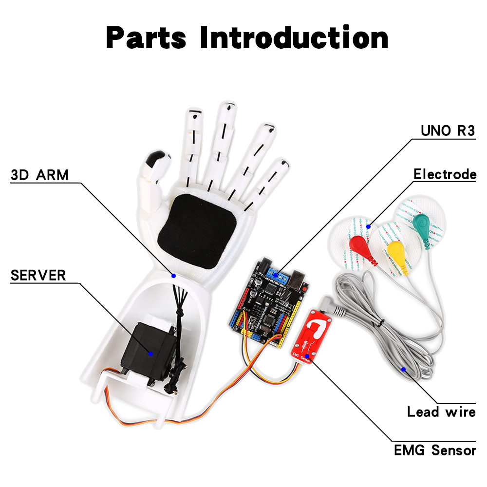 EMG Sensor Robotic Arm Electri - đánh giá và giá Science Robotics