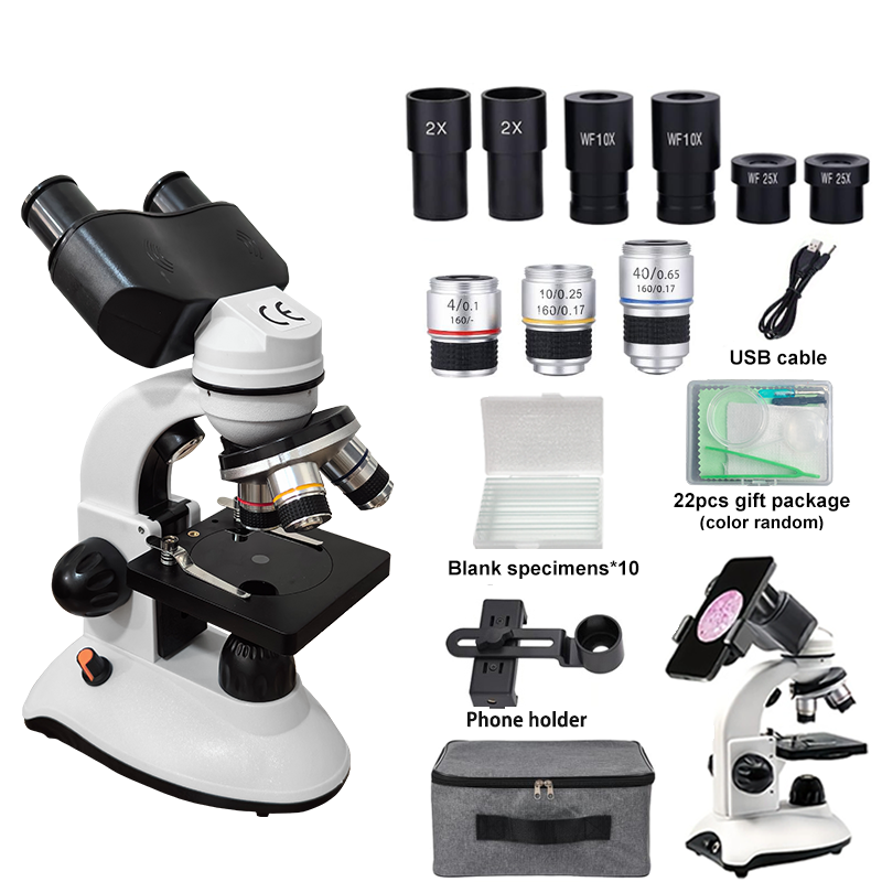 Binocular Compound Microscope  - đánh giá và giá Microscope Compound 40X