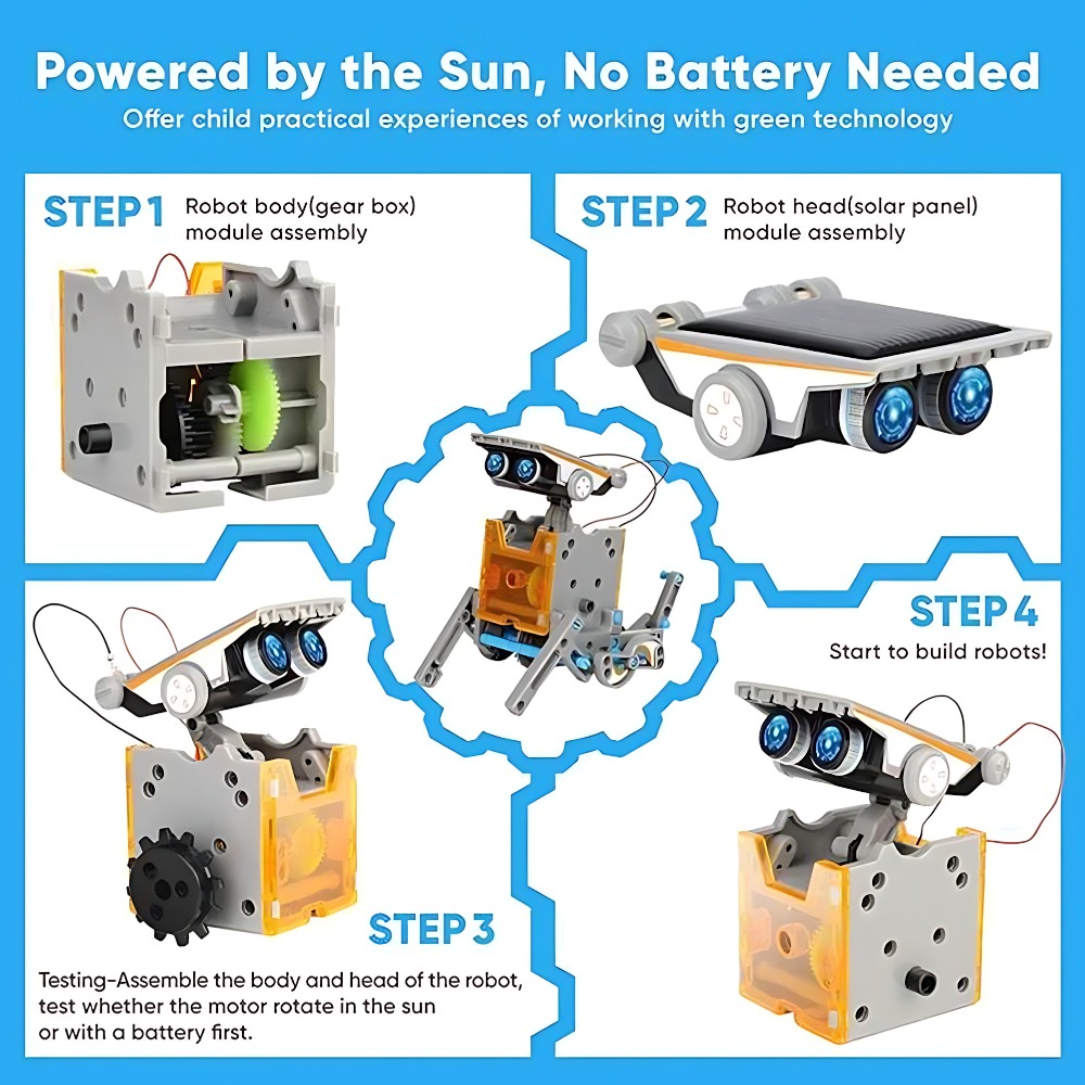 Solar Robot Building Blocks 12 - đánh giá và giá Science Robotics