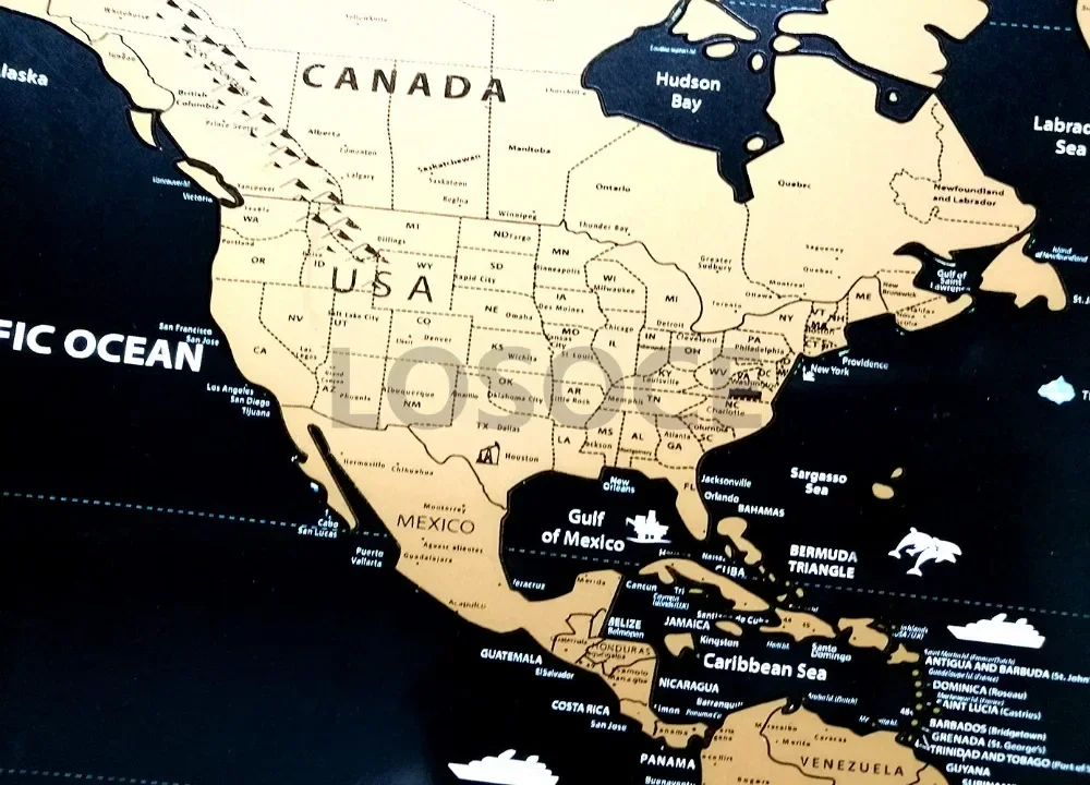 New Deluxe Travel Scratch Worl - đánh giá và giá Star Map Poster