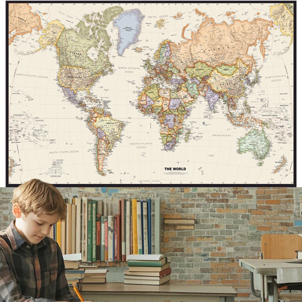 127x81cm/50x32inch Vintage Wor - đánh giá và giá Star Map Poster