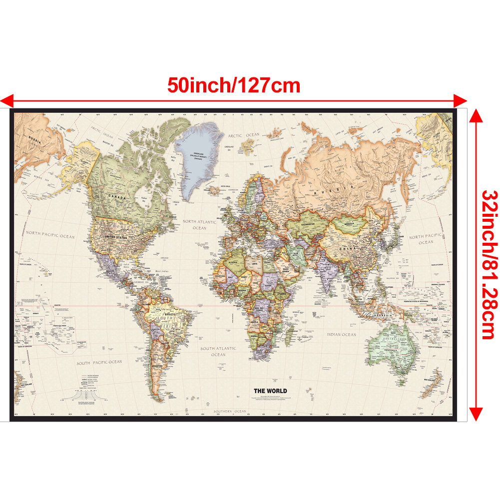127x81cm/50x32inch Vintage Wor - đánh giá và giá Star Map Poster