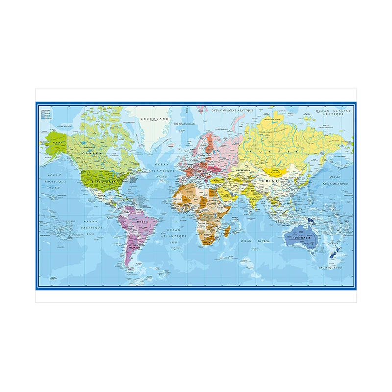 Carte Du Monde World Map Wall  - đánh giá và giá Star Map Poster