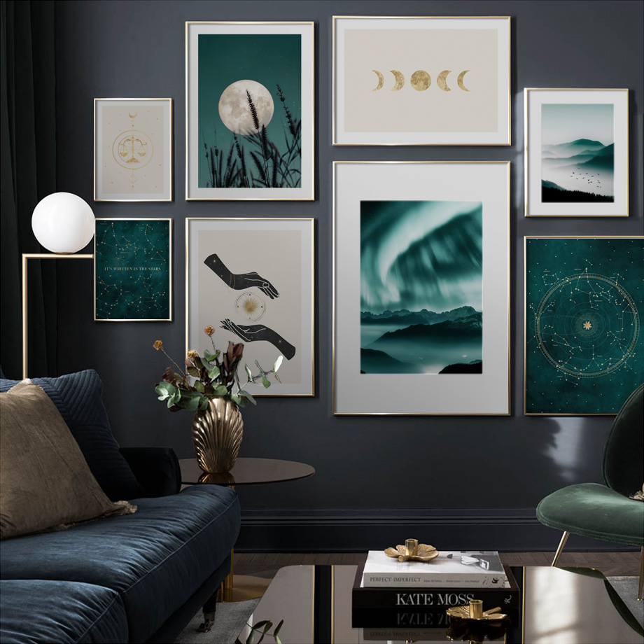Northern Lights Zodiac Sign Ma - đánh giá và giá Star Map Poster