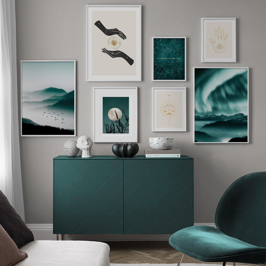 Northern Lights Zodiac Sign Ma - đánh giá và giá Star Map Poster