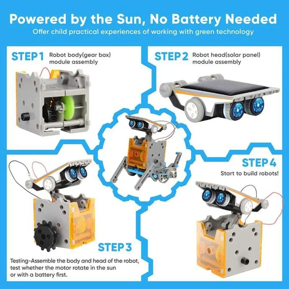13 in 1 Solar Powered Robot Sc - đánh giá và giá Science Robotics