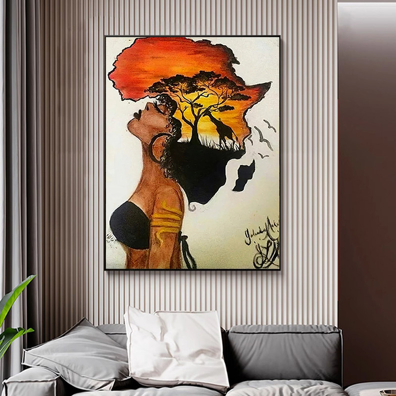 Classical African Woman Poster - đánh giá và giá Star Map Poster